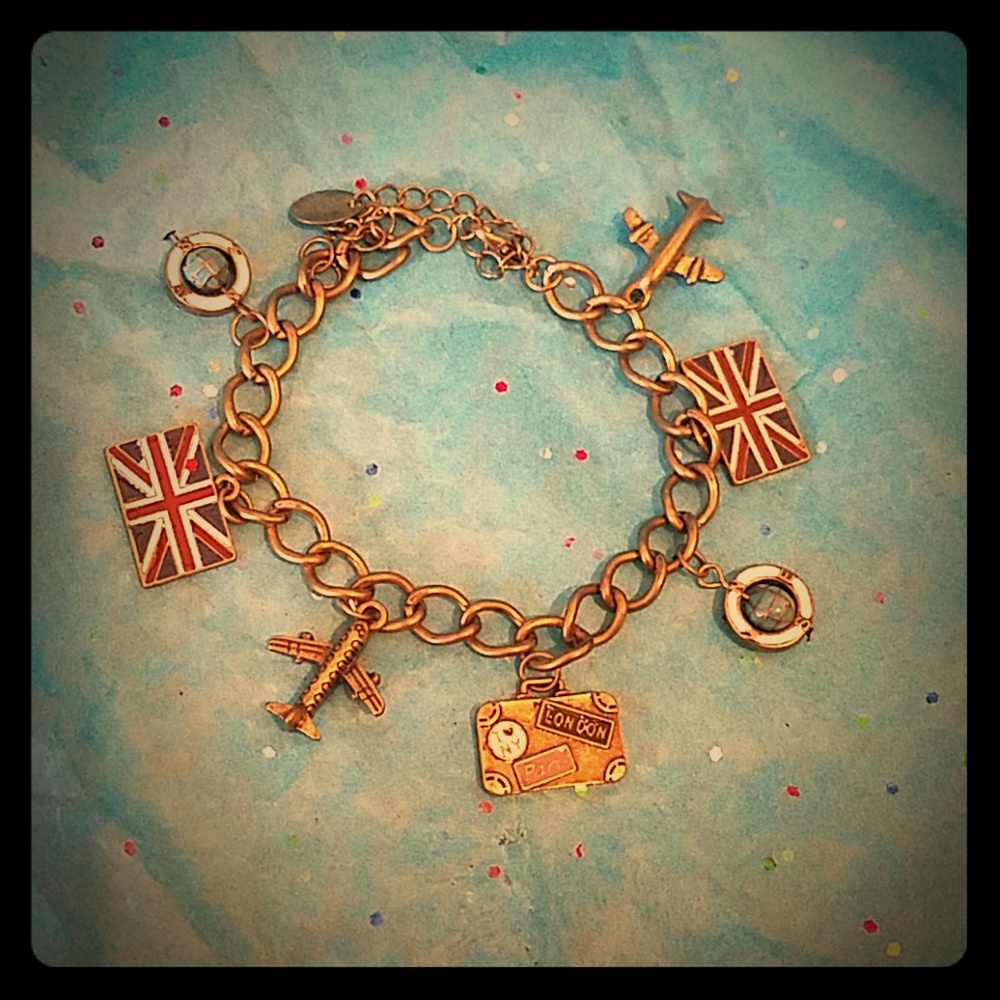 Travel charm bracelet